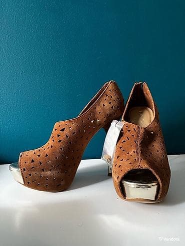 Tuflilər, Bershka, Ölçü: 37, rəng - Qəhvəyi, İşlənmiş — 2