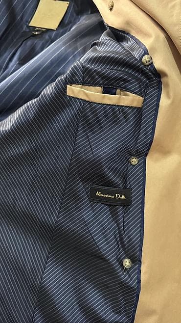 eau de parfum: Massimo Dutti trençkot - Rəng: klassik bej - Model: ikiqat sıraya — 4