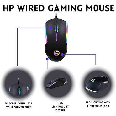 samsung galaxy buds fe: HP M160 Gaming Mouse – naqilli, RGB işıqlanmalı oyun siçanı 30❌ 22azn✅ — 2