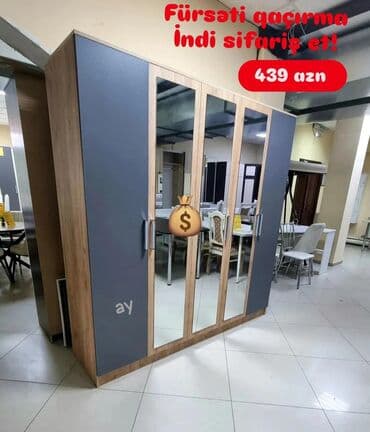 4 qapili dolab: Yeni, Açılan, Düz dolab, Qarderob, paltar dolabı — 1