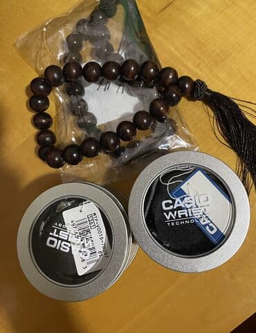 бусы из натурального камня: Qəhvəyi ağac təsbeh – püsküllü - Material: tünd qəhvəyi rəngli — 5