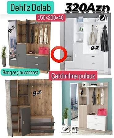 Yeni, Açılan, Düz dolab, Dəhliz dolabı lalafo.az -da Yeni, Açılan, Düz dolab, Dəhliz dolabı