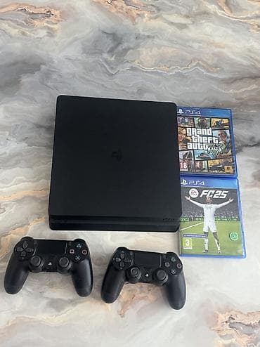 Video oyunlar və konsollar: PlayStation 4 Slim oyun konsolu Yaddaşında hazir Rəsmi oyunlar Evdə — 2