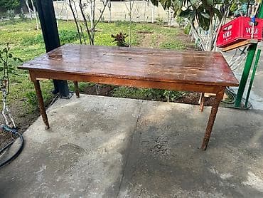 odunluq taxta: İşlənmiş, Açılmayan, Taxta, Dördbucaq masa — 2