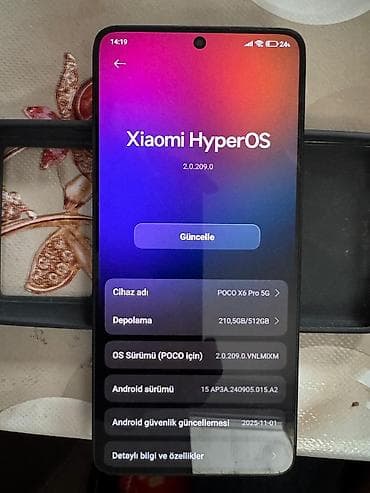 Poco X6 Pro 5G, 512 GB, rəng - Qara, Sensor lalafo.az -da Poco X6 Pro 5G, 512 GB, rəng - Qara, Sensor