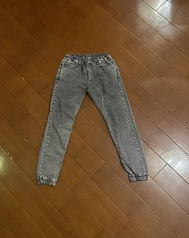 cins şalvar: 8-9-10 yaşlı uşaqlar üçündür Uşaq cins şalvarı - Rəng: boz/aqarmış — 1