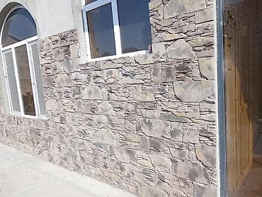 Dekorativ fasad daş panelləri – divar üzləmə xidməti - Təbii daş