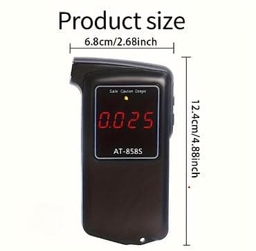 AT-858S nəfəs analizatoru (alkotester) - Sensor: yanacaq hüceyrəli — 2