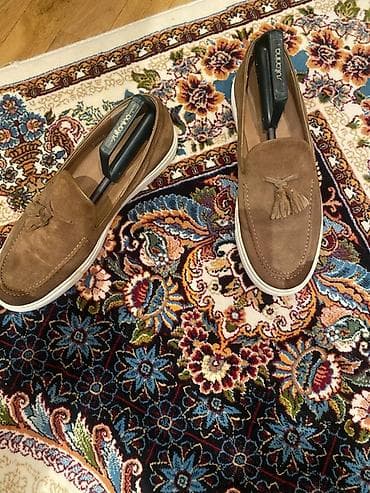 черные мужские мокасины: Məhsul: Kişi mokasinləri (lofer) - Material: yumşaq süet (tünd — 2