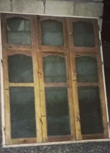 Taxta çərçivəli pəncərələr dəsti - Material: fıstıq ağacı çərçivə — 2