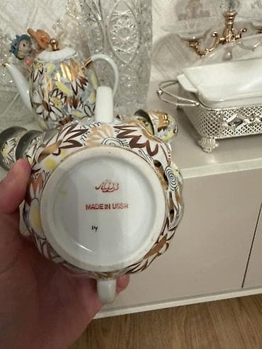 Чайный набор, Фарфор, 6 персон, СССР — 3
