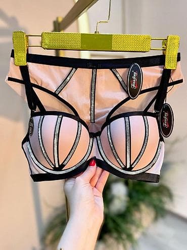 push up helanke: Qadın daxili geyim dəsti – push-up büstqalter və slip - Model: iki — 4