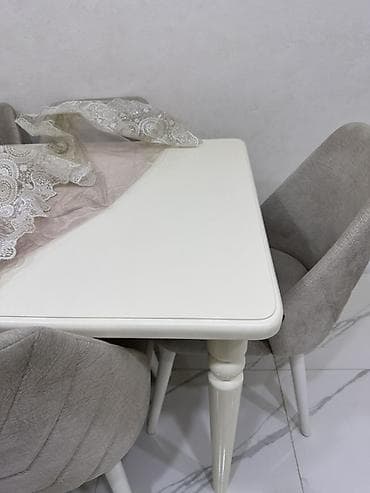 Qonaq otağı üçün, Yeni, Açılmayan, Dördbucaq masa, 6 stul — 3