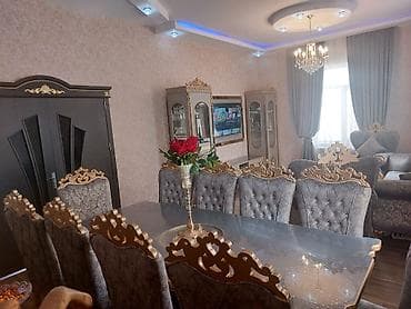 Klassik-lüks üslubda tam komplekt qonaq otağı mebeli - Rəng və üslub — 6