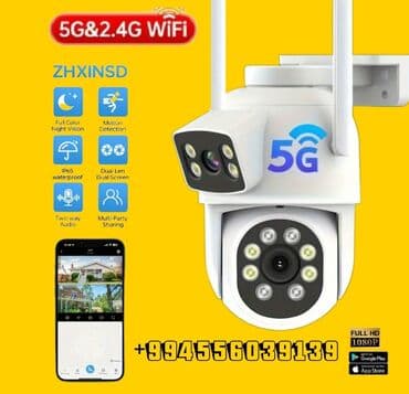 təhlükəsiz kamera: Wifi Camera 8MP Ultra HD İki Linzalı, Tam Rəngli Gecə Görüşü, PTZ, Su — 7