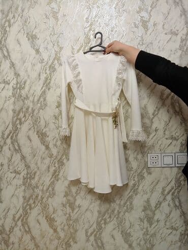 Dəstlər, kostyumlar: Qadın paltarları dəsti - Açıq mavi mini don: qısa qollu, kvadrat — 2