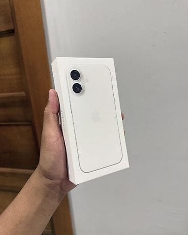 ipad 6 plus: IPhone 16, 128 GB, Ağ, Zəmanət, Simsiz şarj, Face ID — 10