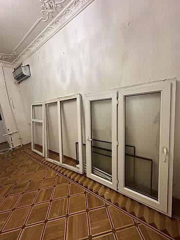 pano: PVC plastik pəncərə bloku - Material: ağ rəngli PVC profil, ikiqat — 6