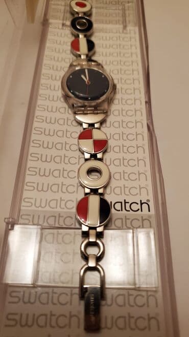 детские наручные часы swatch: Yeni, Qol saatı, Swatch, rəng - Gümüşü — 5