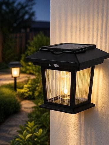 led lanpa: Günəş enerjili divar lampası – açıq məkanlar üçün dekorativ və — 1