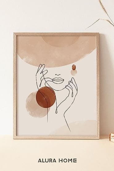 yeni il koftalari: Minimalist divar posteri – xətt sənəti kolleksiyası, sifariş üçün zəng — 2