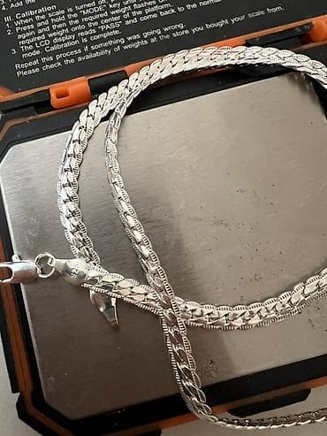 Qol saatları və aksesuarlar: 925 sterlinq gümüşdən zəncir boyunbagi - Material: 925 (sterling) — 2