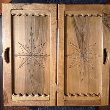 Məhsul: Taxta nərd dəsti (əl işləri oymalı) Təsvir: - Təbii ağacdan — 1