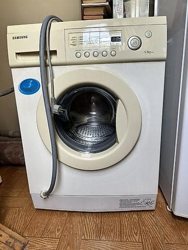 Məişət texnikası: Paltaryuyan maşın Samsung, 5 kq, Avtomat, Qurutmasız, Kredit yoxdur — 4