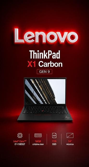 apple notebook: İşlənmiş Lenovo ThinkPad, 14 ", Intel Core i7, 512 GB, Ünvandan götürmə, Rayonlara çatdırılma — 1