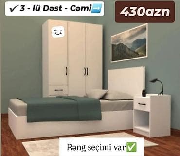 Yataq otağı üçün 3-lü dəst – cəmi 430 AZN Dəst tərkibi: - Yataq lalafo.az -da Yataq otağı üçün 3-lü dəst – cəmi 430 AZN Dəst tərkibi: - Yataq