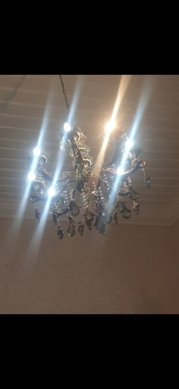 led işiqlar: Çılçıraq, 10 və daha çox lampa, Metal — 2