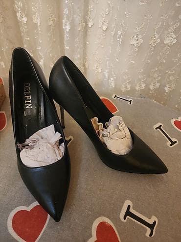 Tuflilər: Tuflilər, Ölçü: 38, rəng - Qara, İşlənmiş — 2