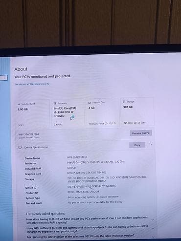 ps4 oyunlar barter: Tek pc casa satilir. Geymer stasionar kompüter – RGB işıqlanmalı — 3