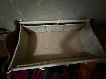Uşaq beşiyi – taxta, şkaf çekmecəli model - Material: möhkəm — 8