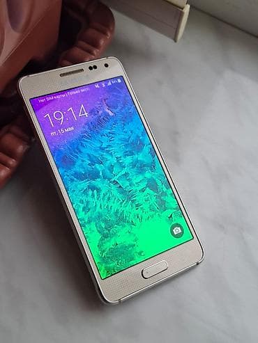 lg q6 ekran: Samsung Galaxy Alpha, 32 GB, rəng - Qızılı, Barmaq izi — 1