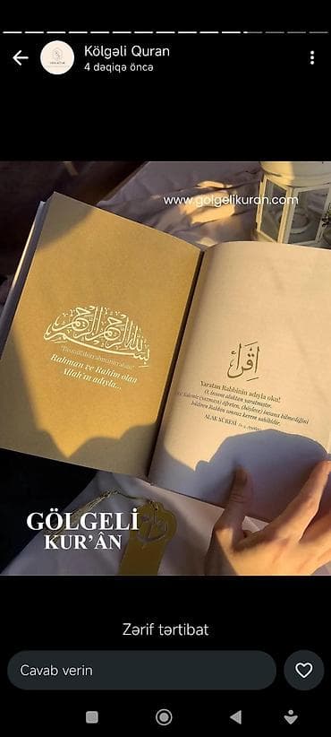 Kölgəli Qur’an – zərif tərtibatlı, oxunuşu rahat nəşr. Xüsusiyyətlər lalafo.az -da Kölgəli Qur’an – zərif tərtibatlı, oxunuşu rahat nəşr. Xüsusiyyətlər