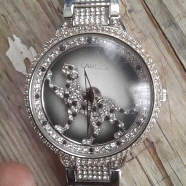 sizanaq izleri üçün maskalar: Qol saatı, Cartier, rəng - Gümüşü — 4