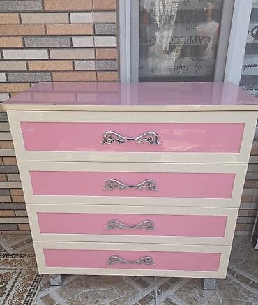 itmiş əşya: Mebel dəsti – mərmər naxışlı masa və 4 çekmecəli komod - Masa: Geniş — 2