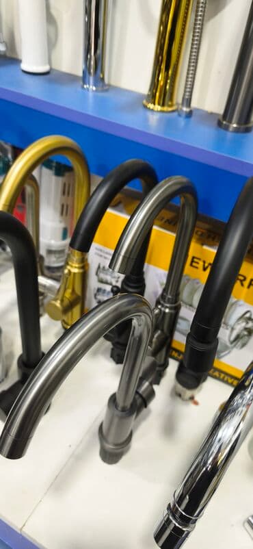 su krantlari: Mətbəx üçün qarışdırıcı kranlar – müxtəlif dizayn və örtüklərdə - — 1