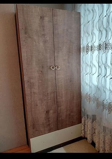 2 qapılı, Qəhvəyi, Açılan, Düz dolab