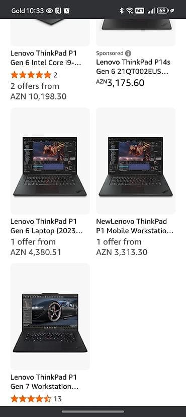 ikinci el thinkpad: İşlənmiş Lenovo ThinkPad, 16 ", Intel Core i7, 1 TB, Ödənişli çatdırılma — 2