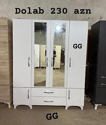 sfoner: Yeni ve Sifarisle 4 Qapili Dolab 230 azn Olcu 1.60×47×2m Material — 1