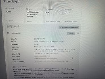 playstation 4 icare: Qamer Seti – Gaming PC + Monitor + Aksessuarlar Komplekt daxildir: - — 9