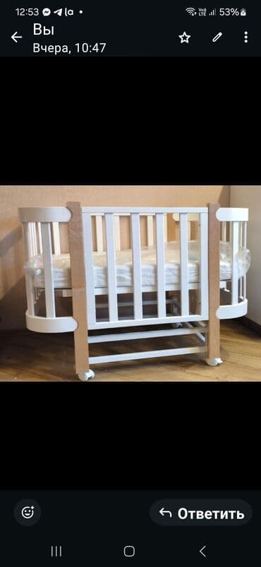 korpə beşiyi: Oğlan və qız üçün, Yeni, Yumru, Beşik, Dəstsiz, Matras ilə, Yellənmə mexanizm ilə — 3