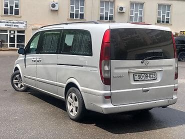 7 yerlik avtomobillər: Mercedes-Benz Viano, gümüşü rəng, Azərbaycanda qeydiyyat — 8