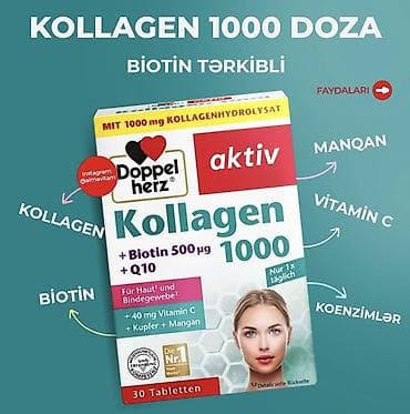 24 Avqust elde olacaq. Doppelherz aktiv Kollagen 1000 – Biotin — 1