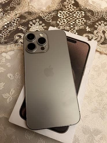 iphone 13 qiymət: IPhone 15 Pro, Natural Titanium, Face ID — 4