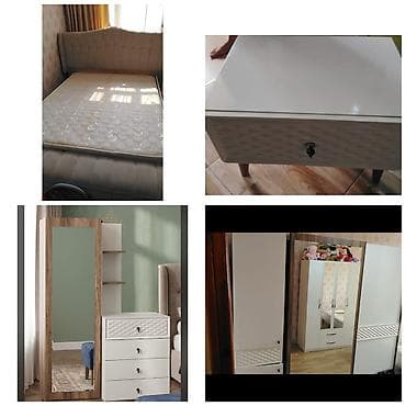 taxt tumba: İkinəfərlik çarpayı, Termo, Dolab, 2 tumba, İşlənmiş — 1