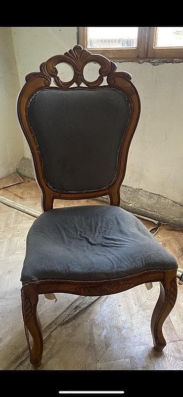 Qonaq otağı üçün, İşlənmiş, Qatlanmayan, rəng - Boz Stul