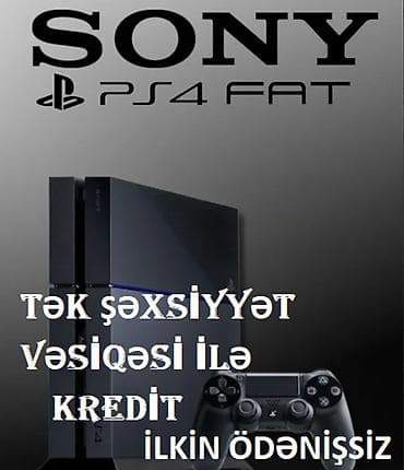 Sony PlayStation 4 FAT oyun konsolu - Modell: PS4 FAT - Rəng: qara -